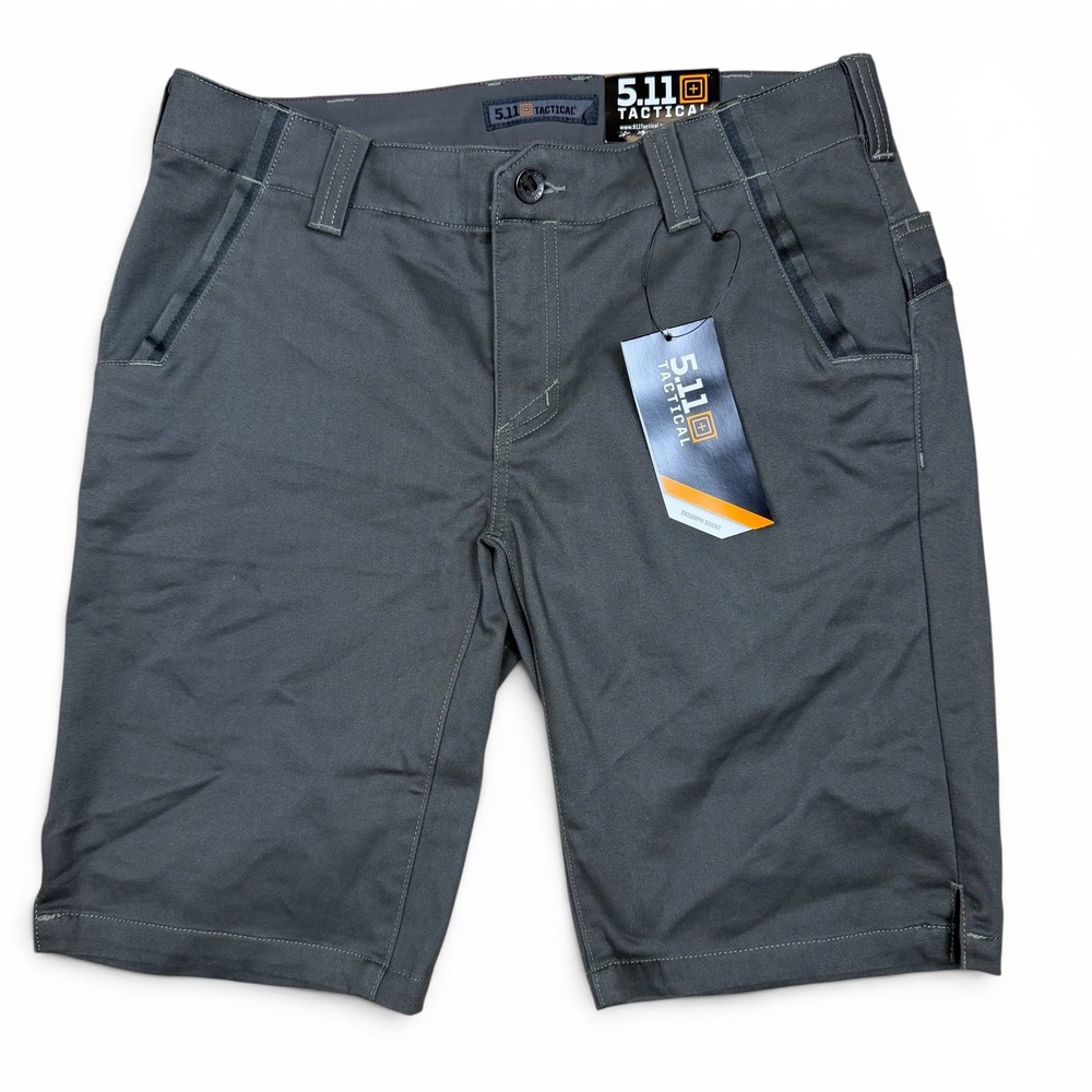 5.11 Tactical Triumph Short Womens 8 Charcoal Gray Outdoor Utility Hiking Shorts - Picture 1 of 7